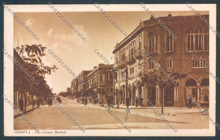 Messina Città Via Battisti cartolina ZB9606 – fronte
