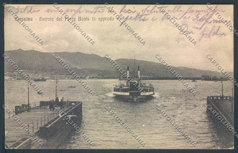 Messina Città Porto cartolina ZB9609 – fronte