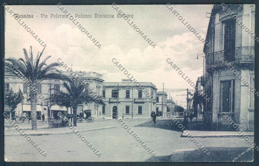 Messina Città Via Palermo PIEGA cartolina ZB9612 – fronte