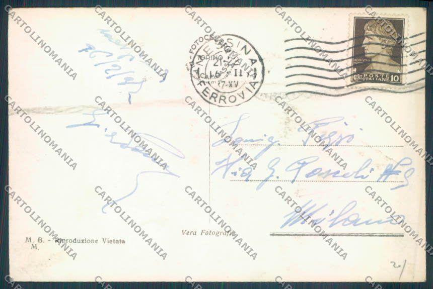 Messina Città PIEGA Foto cartolina ZB9620 – retro