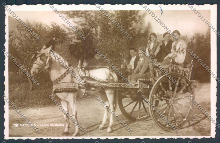 Messina Città Carretto Siciliano Foto cartolina ZB9628 – fronte