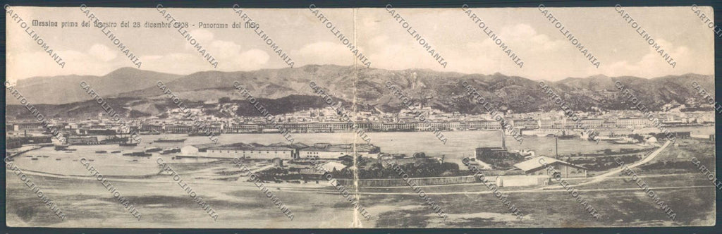 Messina Città Doppia cartolina ZB9633 – fronte