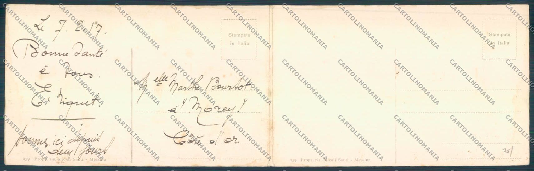 Messina Città Doppia cartolina ZB9633 – retro