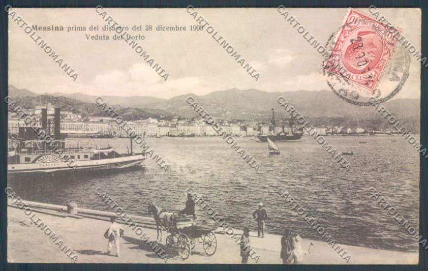 Messina Città Porto cartolina ZB9635 – fronte