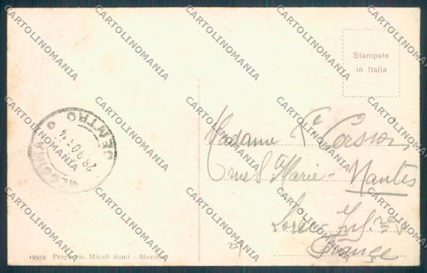 Messina Città Porto cartolina ZB9635 – retro