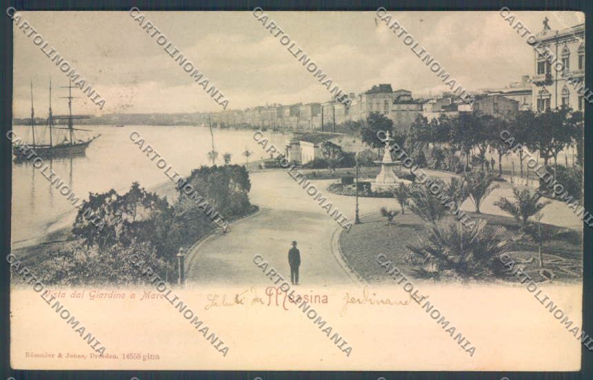 Messina Città PIEGHINA cartolina ZB9640 – fronte