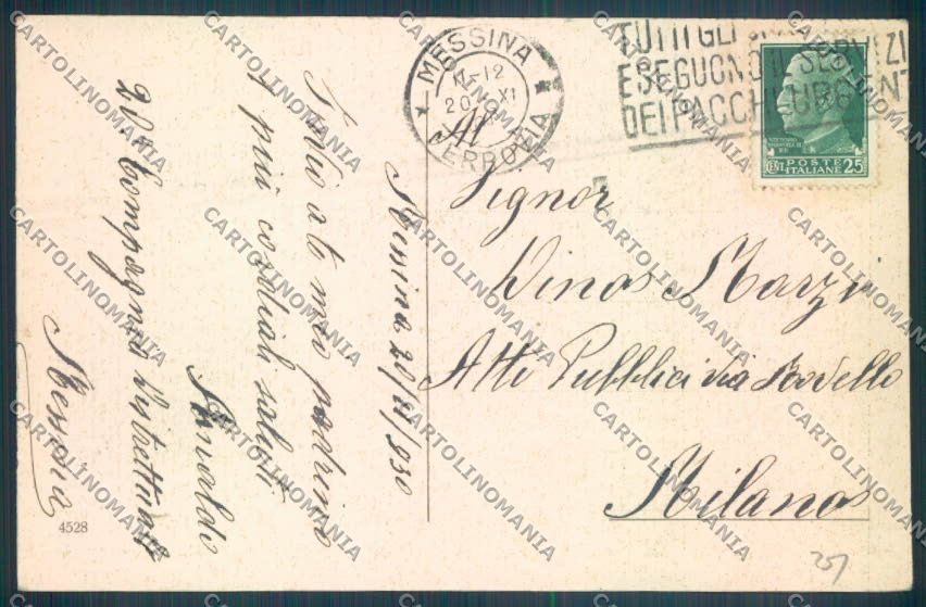 Messina Città cartolina ZB9649 – retro
