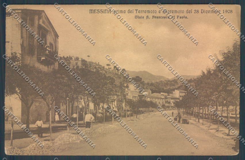 Messina Città Viale San Francesco cartolina ZB9662 – fronte