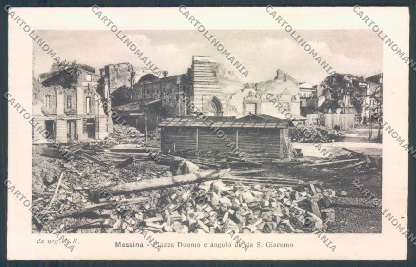 Messina Terremoto Città Duomo Alterocca cartolina ZB9672 – fronte