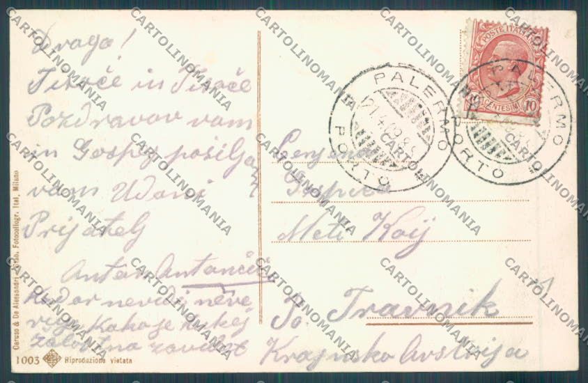 Messina Terremoto Città SCOLLATA cartolina ZB9681 – retro