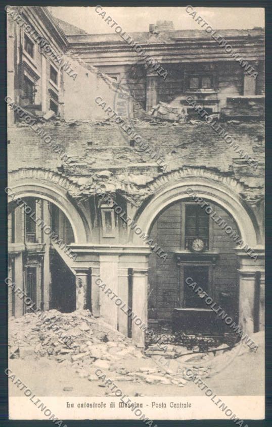 Messina Terremoto Città Poste cartolina ZB9689 – fronte