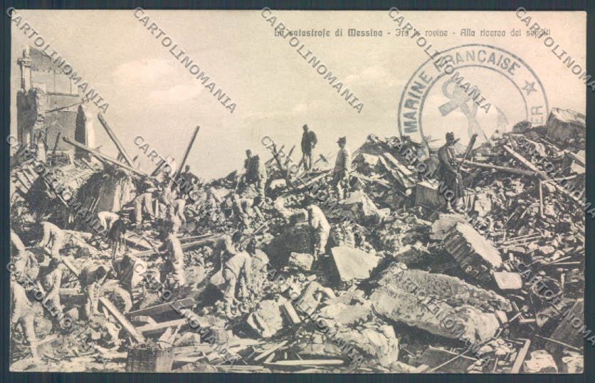 Messina Terremoto Città cartolina ZB9690 – fronte