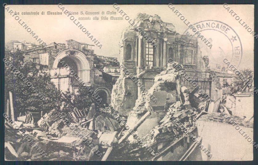 Messina Terremoto Città Chiesa San Giovanni cartolina ZB9695 – fronte