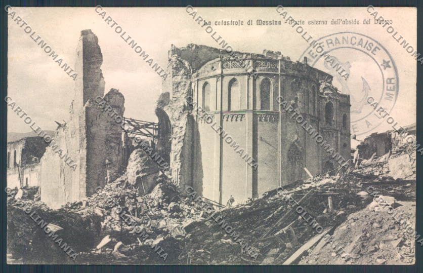Messina Terremoto Città Duomo cartolina ZB9696 – fronte