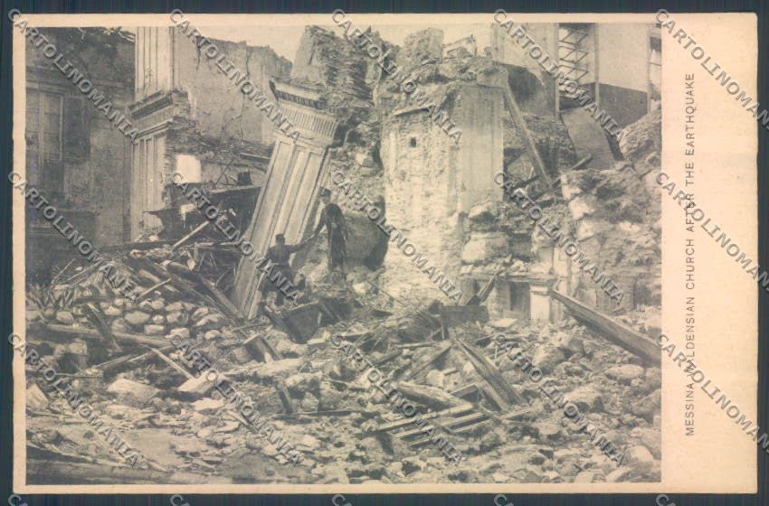 Messina Terremoto Città cartolina ZB9700 – fronte