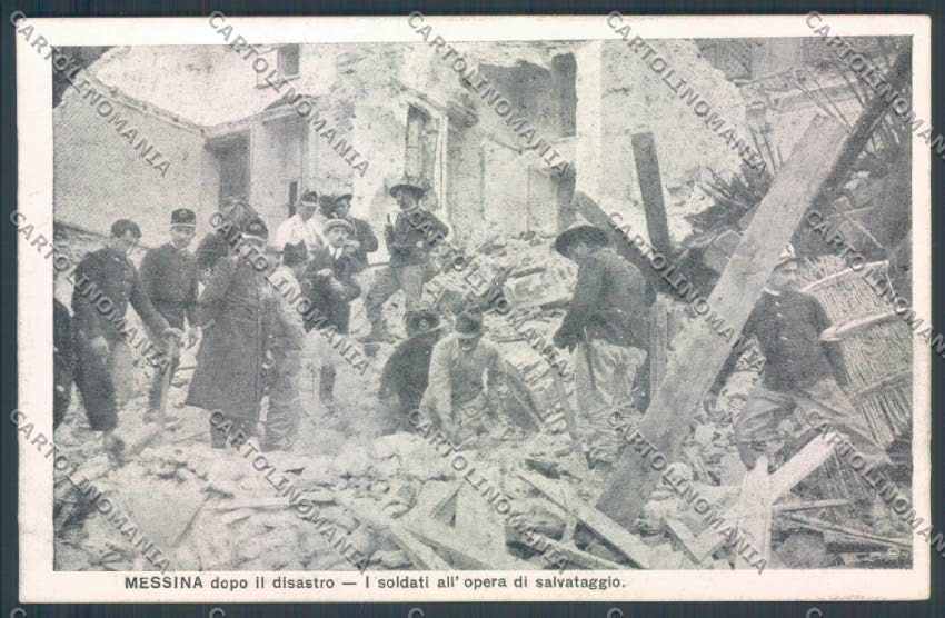 Messina Terremoto Città cartolina ZB9702 – fronte