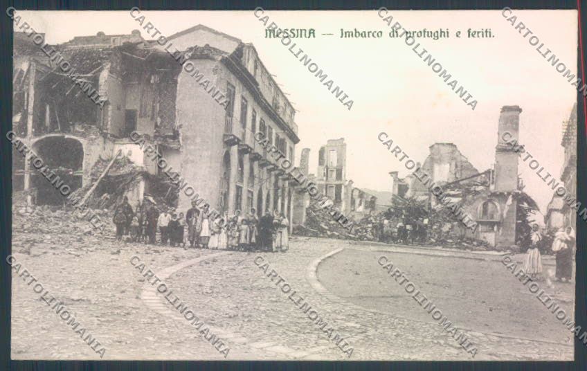 Messina Terremoto Città cartolina ZB9712 – fronte