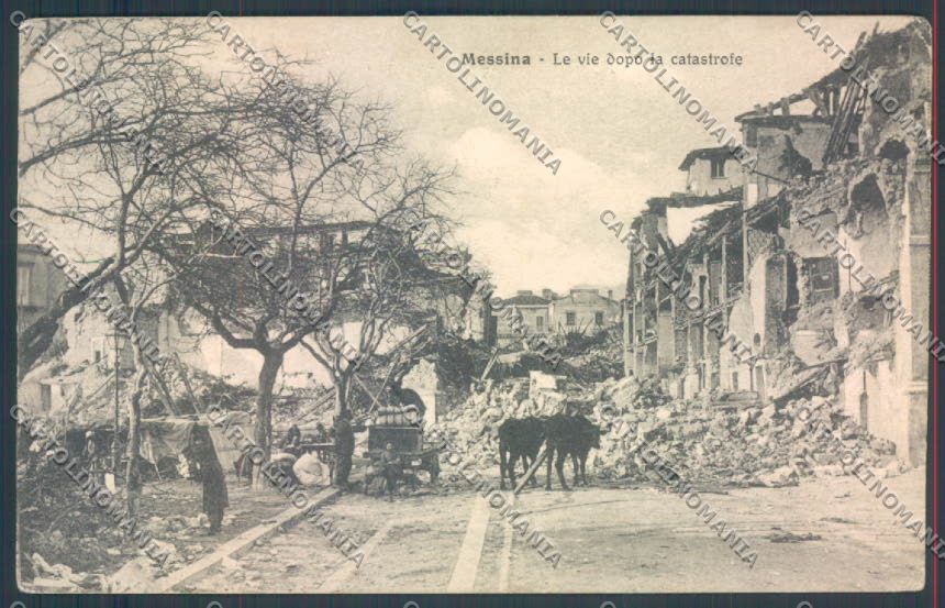 Messina Terremoto Città cartolina ZB9717 – fronte