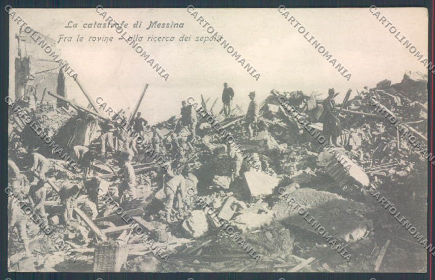 Messina Terremoto Città cartolina ZB9718 – fronte