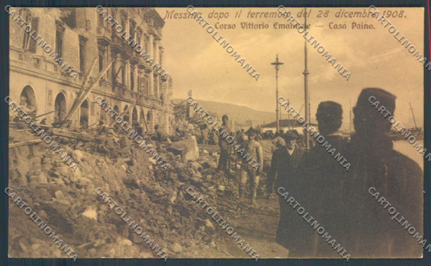 Messina Terremoto Città cartolina ZB9724 – fronte