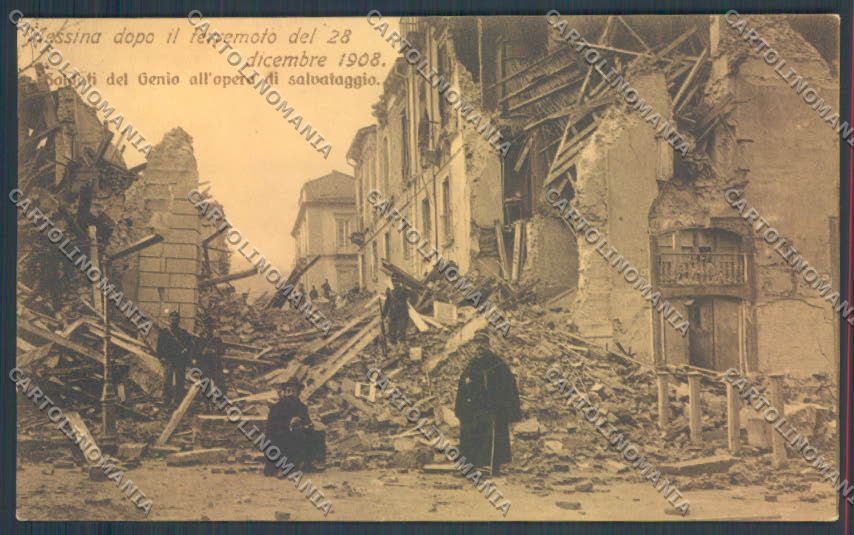 Messina Terremoto Città cartolina ZB9725 – fronte