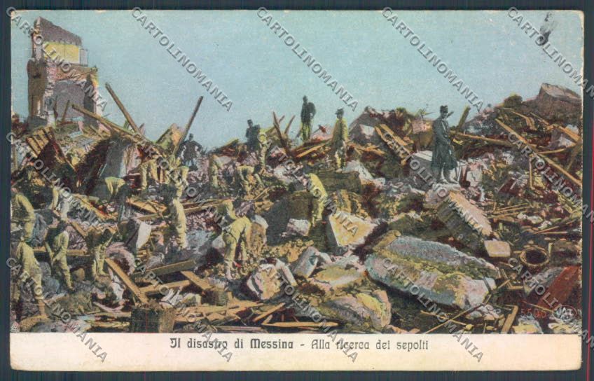 Messina Terremoto Città cartolina ZB9726 – fronte