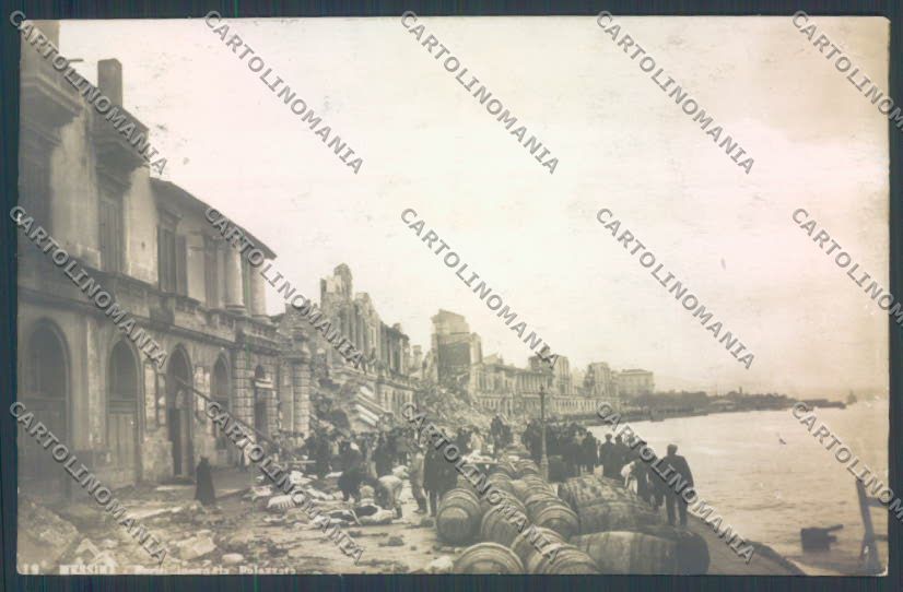 Messina Terremoto Città foto cartolina ZB9741 – fronte
