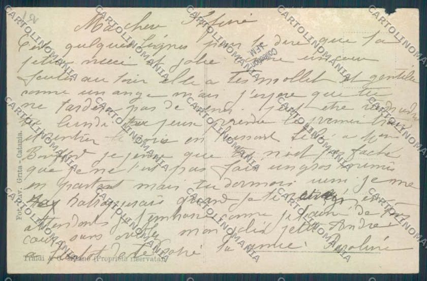 Messina Terremoto Città Via Cardines foto cartolina ZB9749 – retro