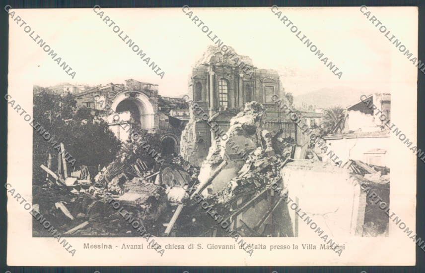 Messina Terremoto Città San Giovanni Alterocca cartolina ZB9755 – fronte