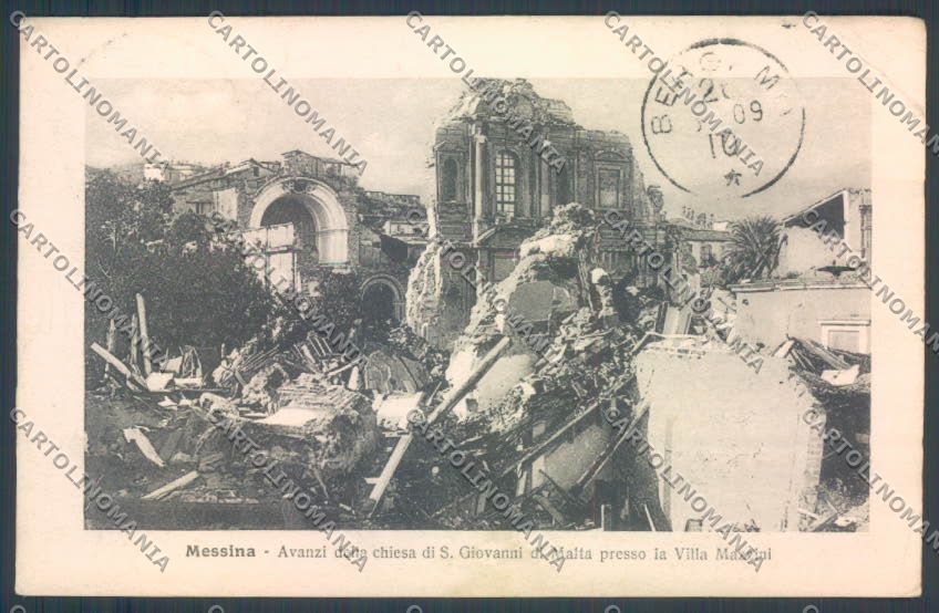 Messina Terremoto Città San Giovanni Alterocca cartolina ZB9756 – fronte