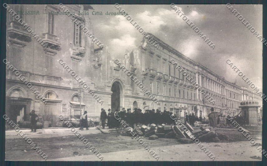 Messina Terremoto Città cartolina ZB9769 – fronte