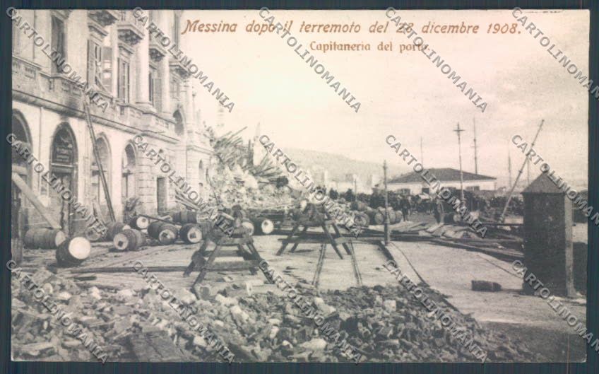 Messina Terremoto Città Porto cartolina ZB9770 – fronte