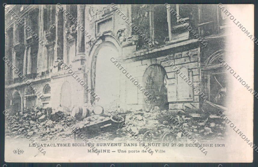 Messina Terremoto Città cartolina ZB9776 – fronte