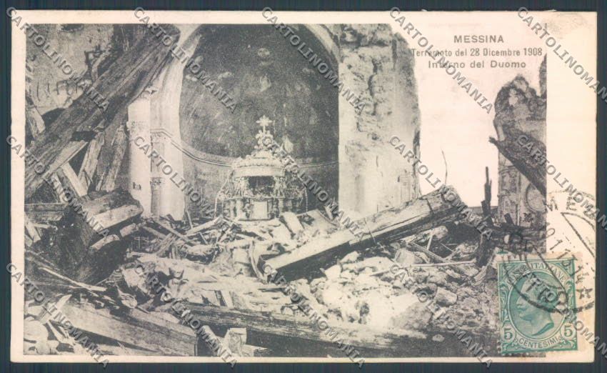 Messina Terremoto Città Duomo cartolina ZB9795 – fronte