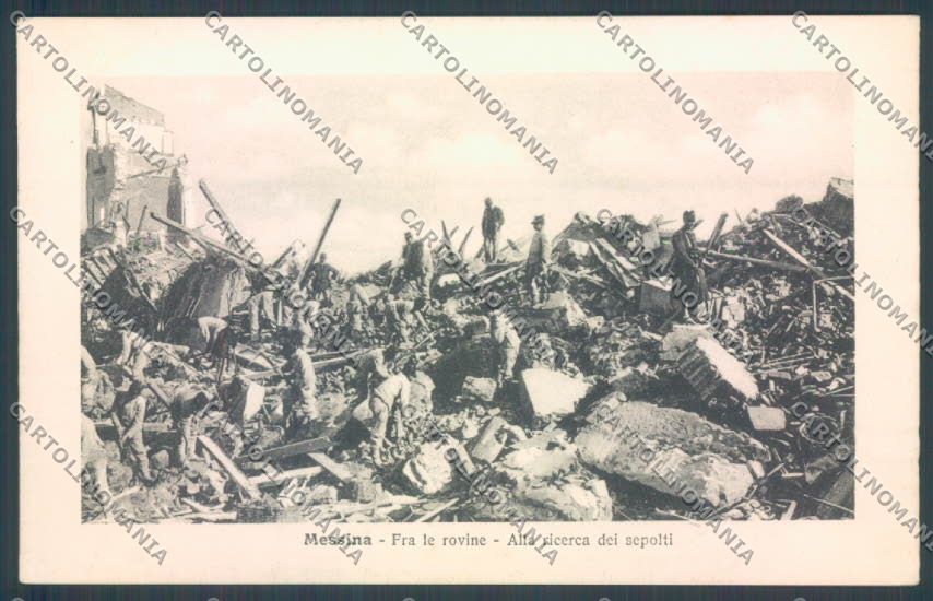 Messina Terremoto Città cartolina ZB9810 – fronte