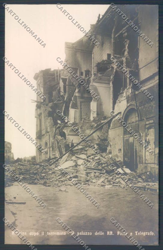 Messina Terremoto Città Poste foto cartolina ZB9833 – fronte