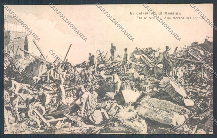 Messina Terremoto Città cartolina ZB9837 – fronte