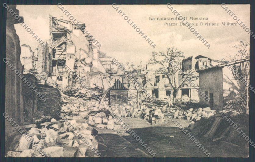 Messina Terremoto Città cartolina ZB9839 – fronte