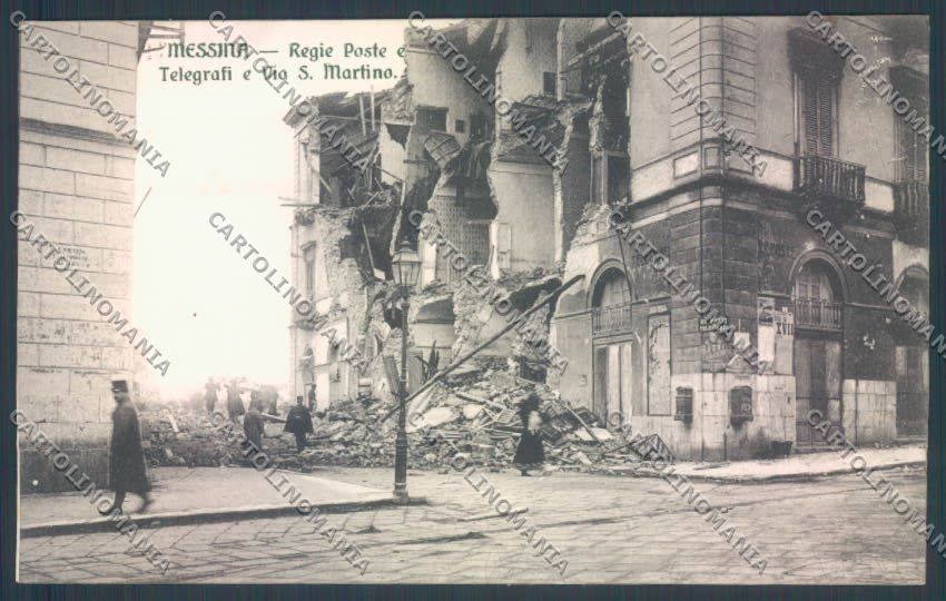 Messina Terremoto Città Poste cartolina ZB9846 – fronte