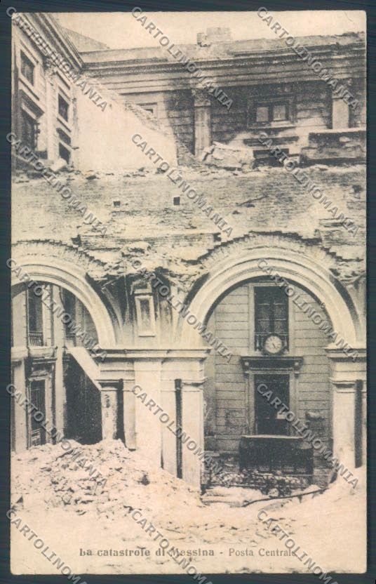 Messina Terremoto Città Poste cartolina ZB9853 – fronte