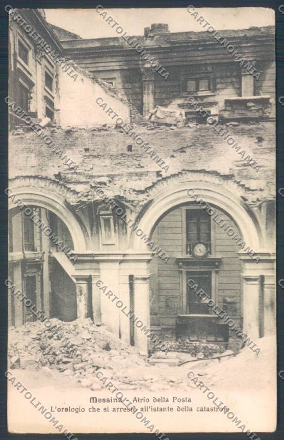 Messina Terremoto Città Poste cartolina ZB9856 – fronte