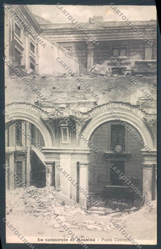 Messina Terremoto Città Poste cartolina ZB9857 – fronte