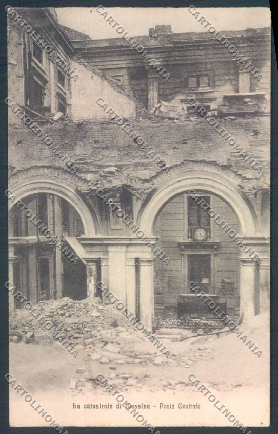 Messina Terremoto Città cartolina ZB9859 – fronte