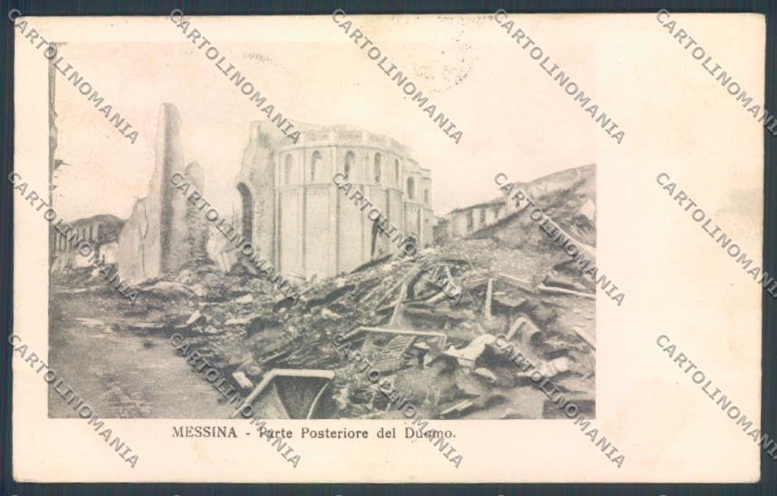 Messina Terremoto Città Duomo cartolina ZB9860 – fronte