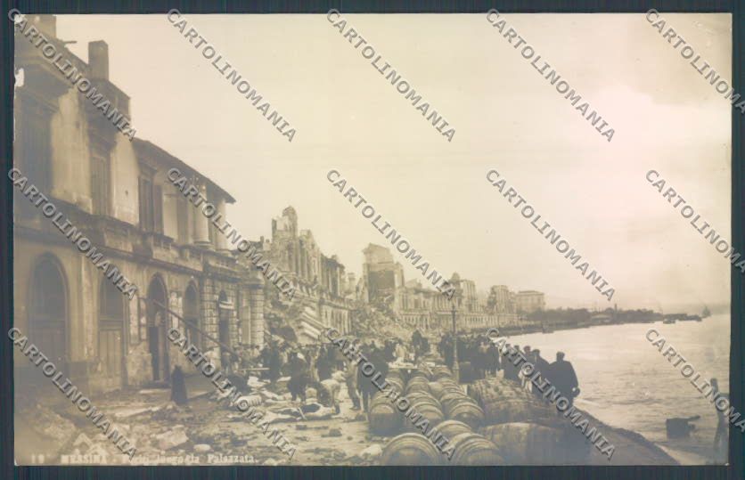 Messina Terremoto Città foto cartolina ZB9864 – fronte
