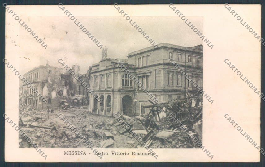 Messina Terremoto Città Teatrocartolina ZB9868 – fronte