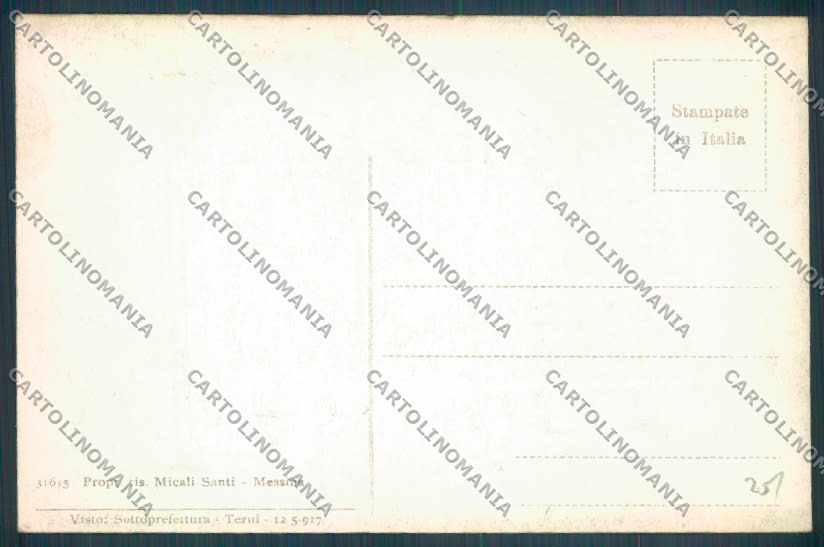 Messina Terremoto Città cartolina ZB9871 – retro