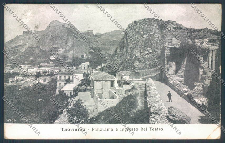 Messina Taormina Alterocca PIEGA cartolina ZB9921 – fronte