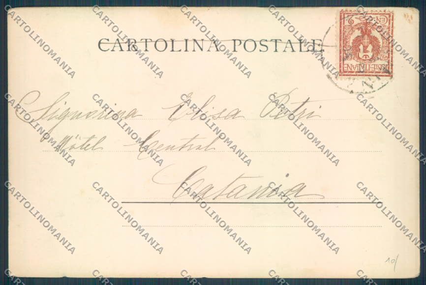 Messina Taormina ABRASA cartolina ZB9932 – retro