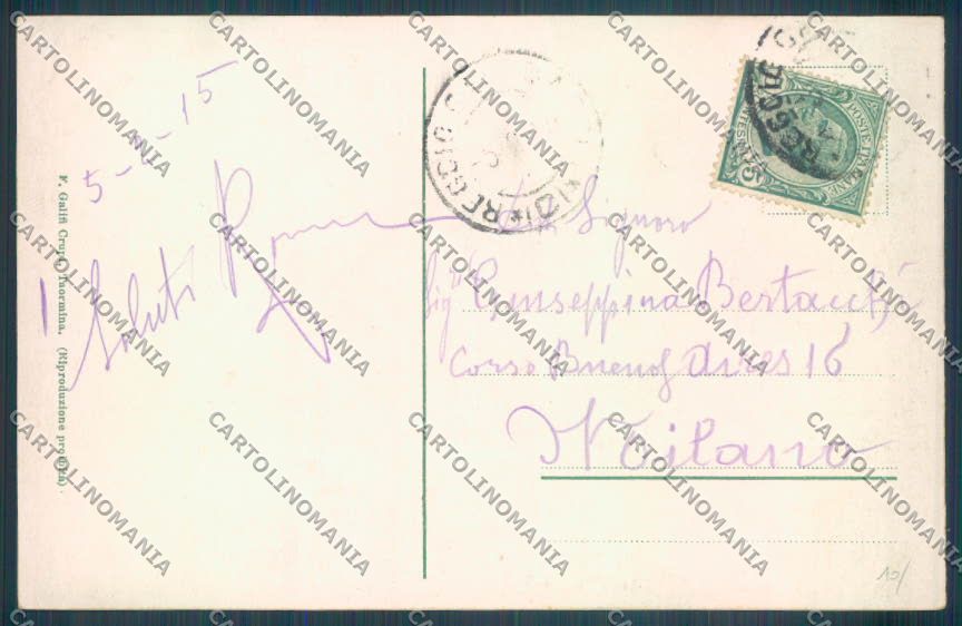 Messina Taormina PIEGHINA cartolina ZB9935 – retro